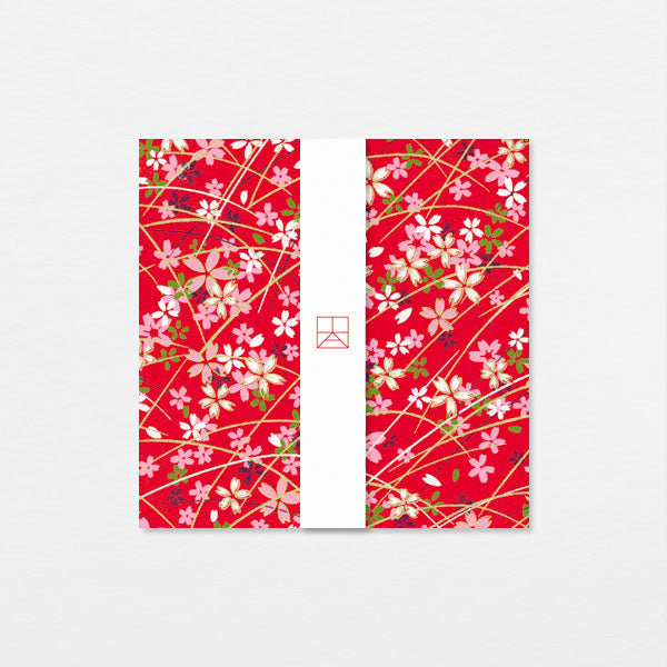 Carte Washi 15cm - Haru rouge