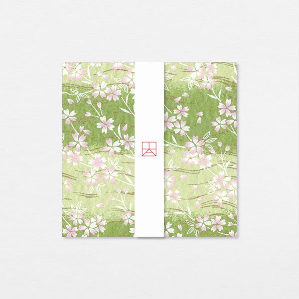 Carte Washi 15cm - Hirosaki rose vert