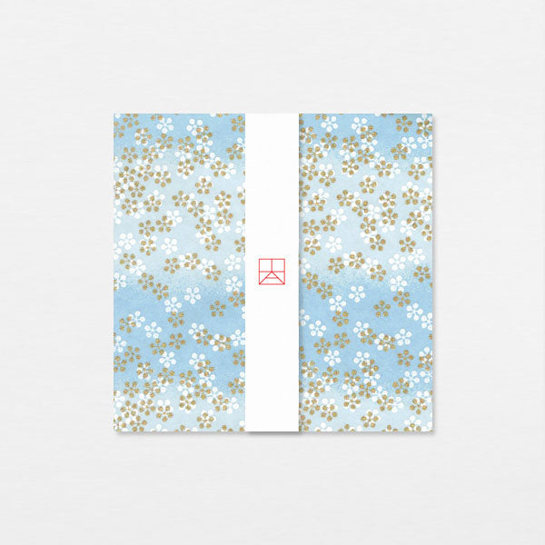 Carte Washi 15cm - Prune rikyu or bleu