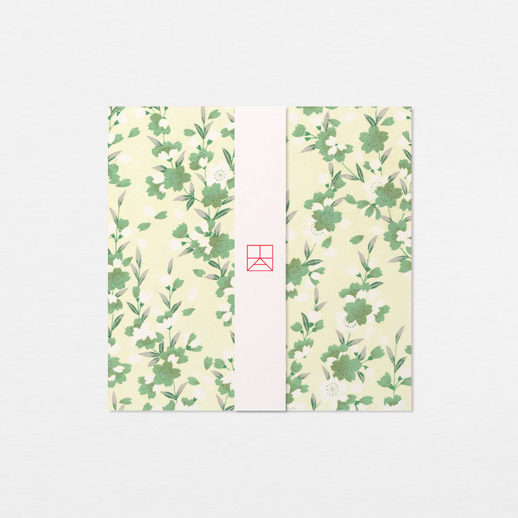 Papiers Assortis 15cm - Cerisiers zen vert