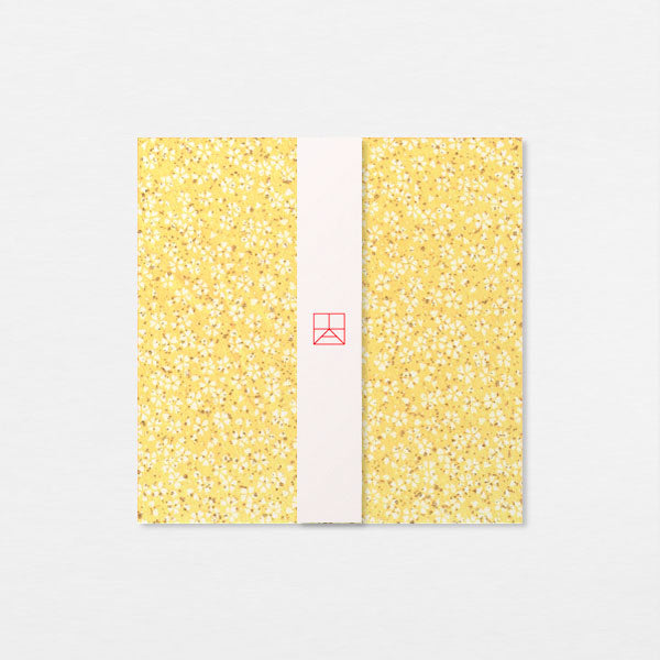 Papiers Assortis 15cm - Paillettes sakura jaune
