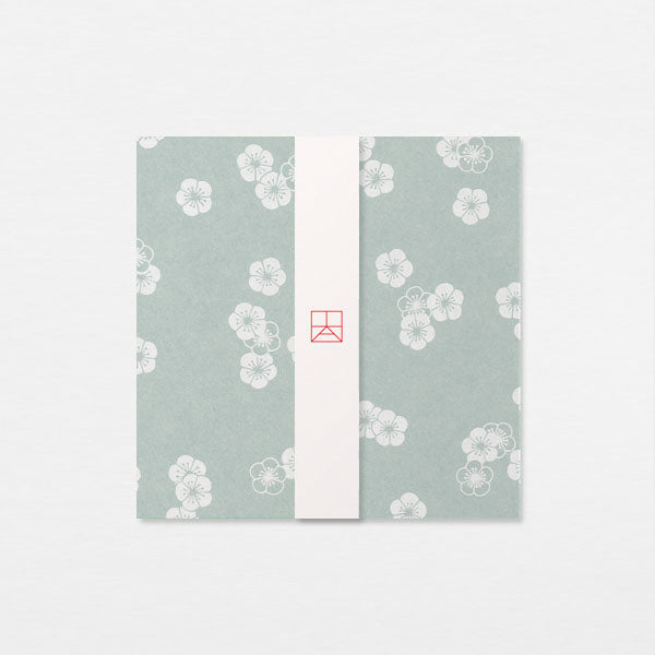 Papiers Assortis 15cm - Fleurs ume bleu-gris