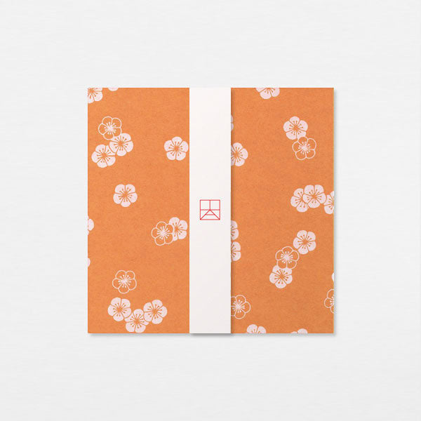 Papiers Assortis 15cm - Fleurs ume orange