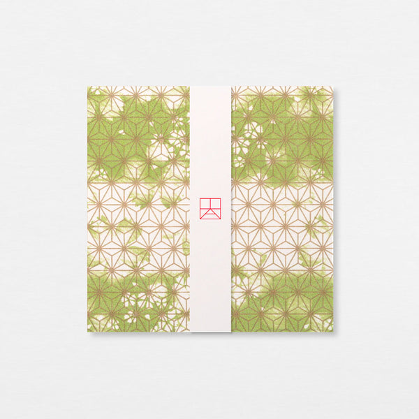 Papiers Assortis 15cm - Herbes asanoha or vert