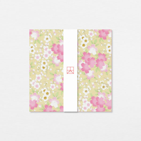 Papiers Assortis 15cm - Kimono fleurs rose crème