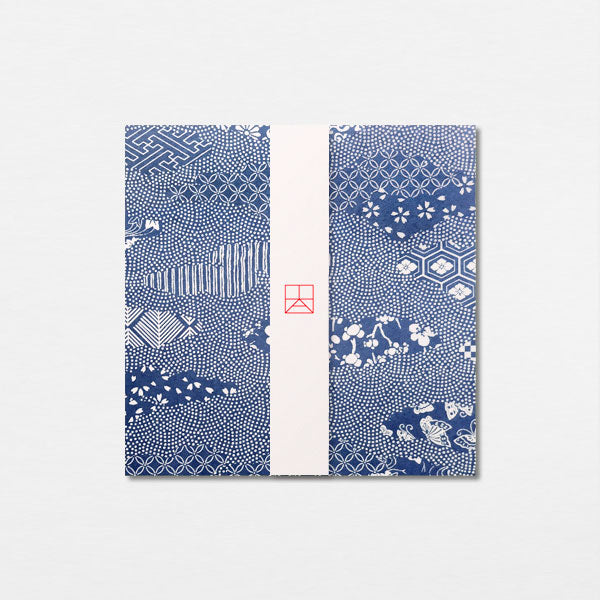 Papiers Assortis 15cm - Kyoto bleu