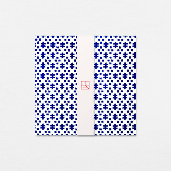 Papiers Assortis 15cm - Tonbo Kasuri bleu blanc