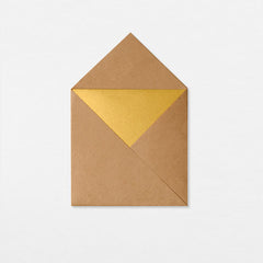 Enveloppe avec carte - Or – Atelier origami