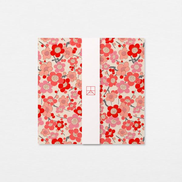 Carte Washi 15cm - Branches ume rouge