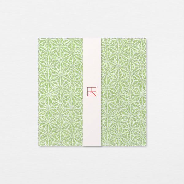 Carte Washi 15cm - Chanvre vert