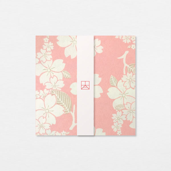 Carte Washi 15cm - Hana rose