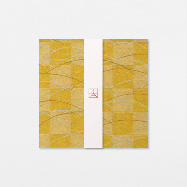 Carte Washi 15cm - Ichimatsu arcs or