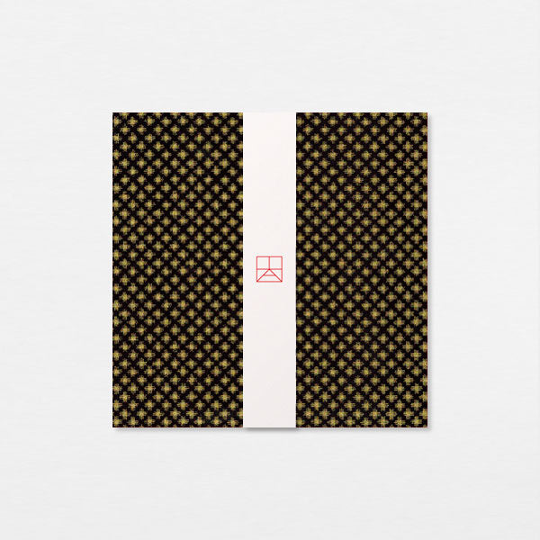Carte Washi 15cm - Igeta or noir