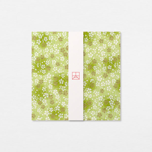 Carte Washi 15cm - Nadeshiko brise vert