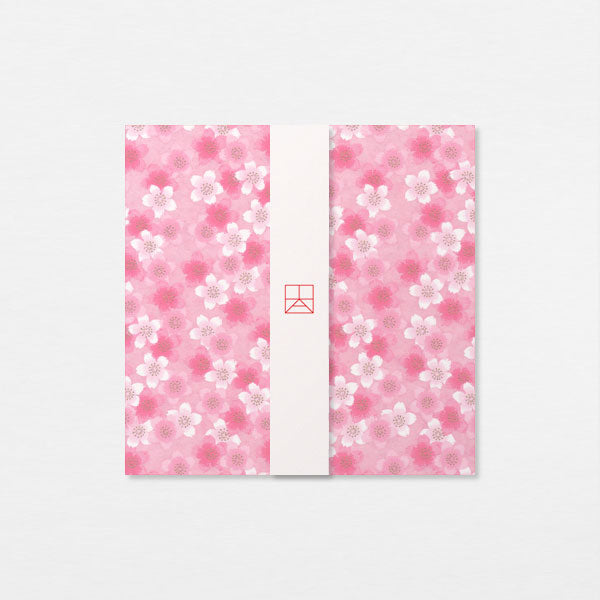 Carte Washi 15cm - Nuée sakura rose
