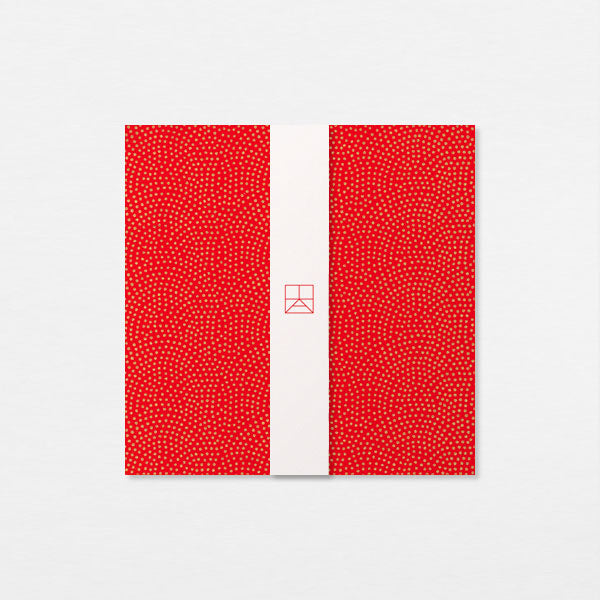 Carte Washi 15cm - Same komon or rouge