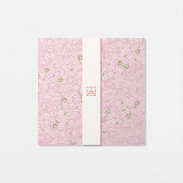 Carte Washi 15cm - Vent sakura rose