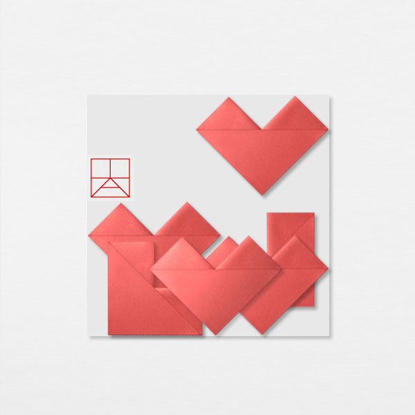 6 Confettis Kokoro - Washi Rose