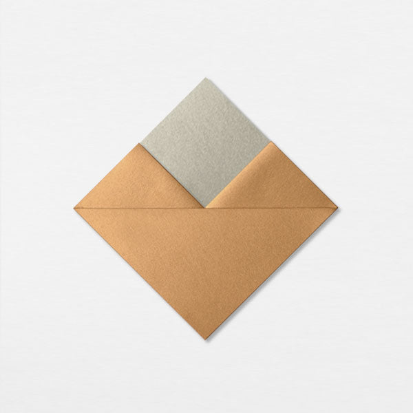 Enveloppe Kokoro avec carte - Argent
