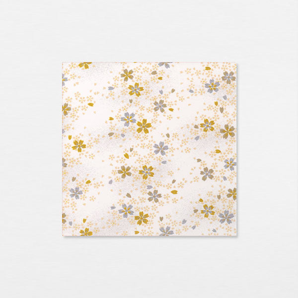 Washi 15cm - Cerisiers hanami blanc