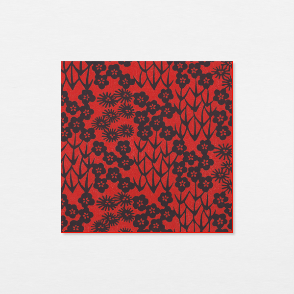 Washi 15cm - Hanabatake rouge