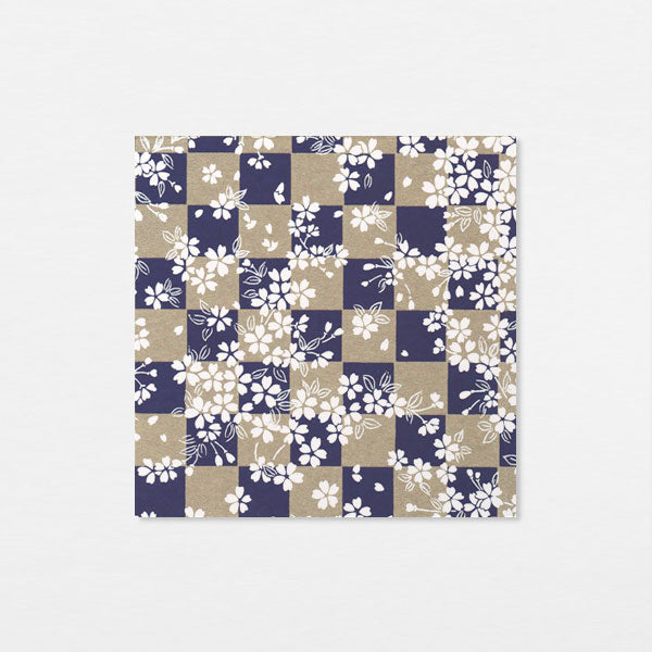 Washi 15cm - Ichimatsu sakura or bleu