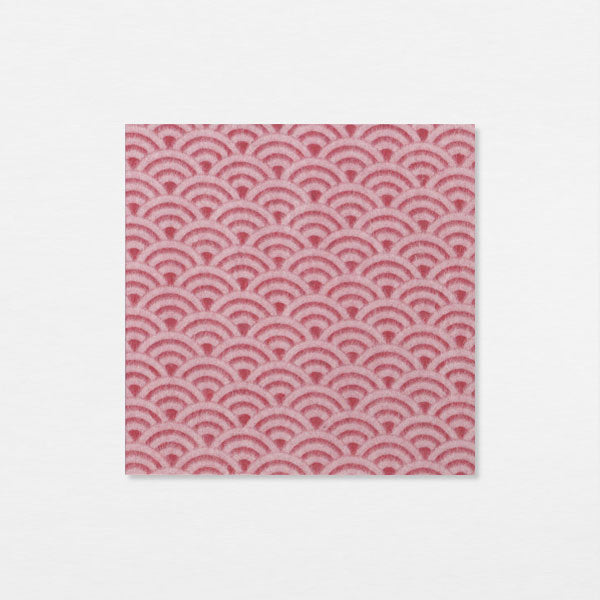 Washi 15cm - Seigaiha Ogawa rouge