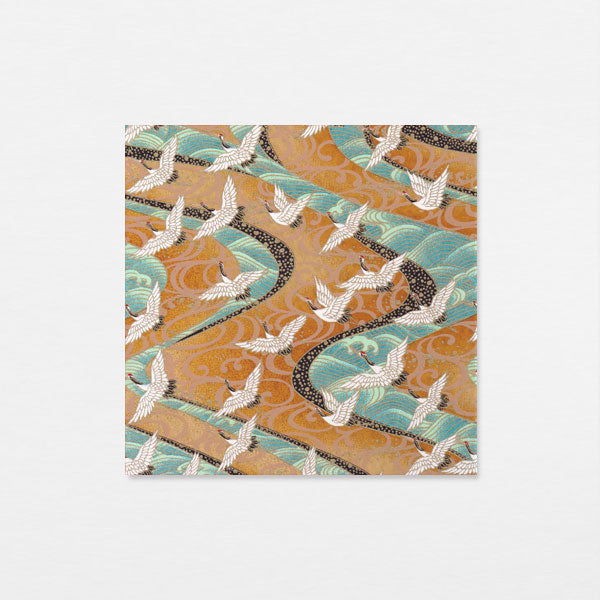 Washi 15cm - Tsuru mer ocre