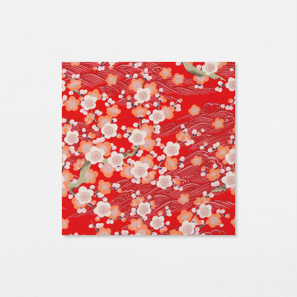 Washi 15cm - Ume rouges