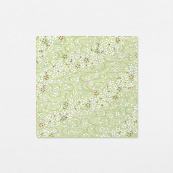 Washi 15cm - Vent sakura vert