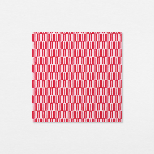 Washi 15cm - Yagasuri blanc rouge