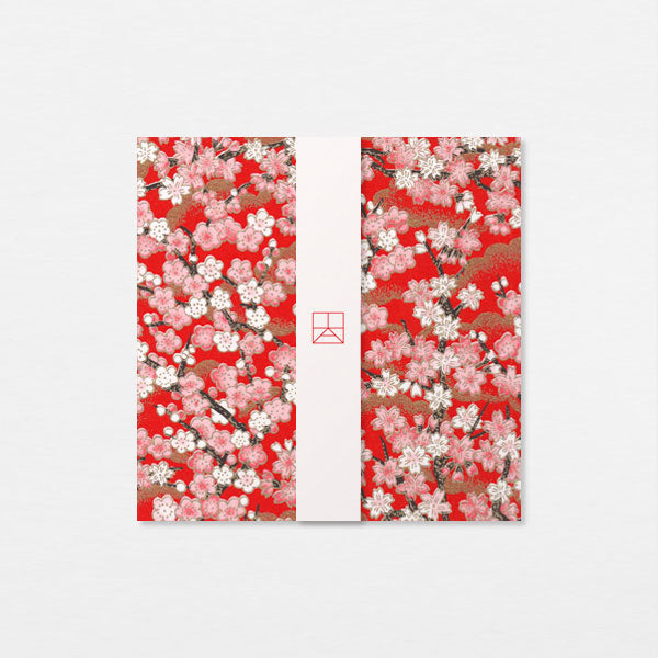 Papiers Assortis 15cm - Branches hanami rouge