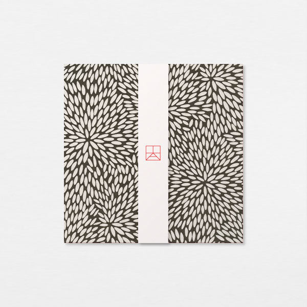 Papiers Assortis 15cm - Chrysanthèmes noirs