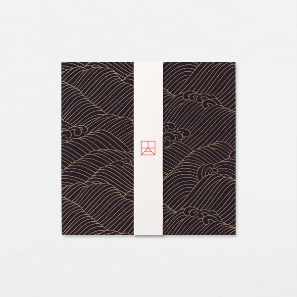 Papiers Assortis 15cm - Grandes vagues or noir