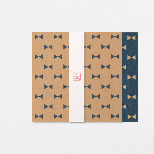 Papiers Assortis 15cm - Noeuds bleu kraft