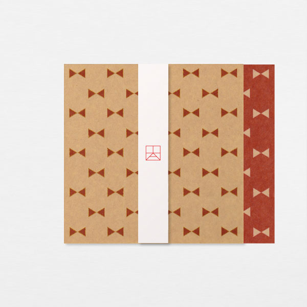 Papiers Assortis 15cm - Noeuds brique kraft