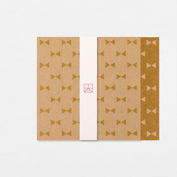 Papiers Assortis 15cm - Noeuds ocre kraft