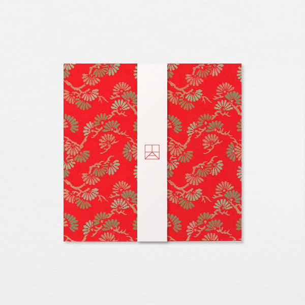 Papiers Assortis 15cm - Pins or vert rouge