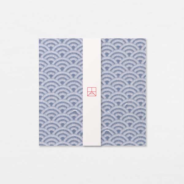 Papiers Assortis 15cm - Seigaiha Ogawa bleu