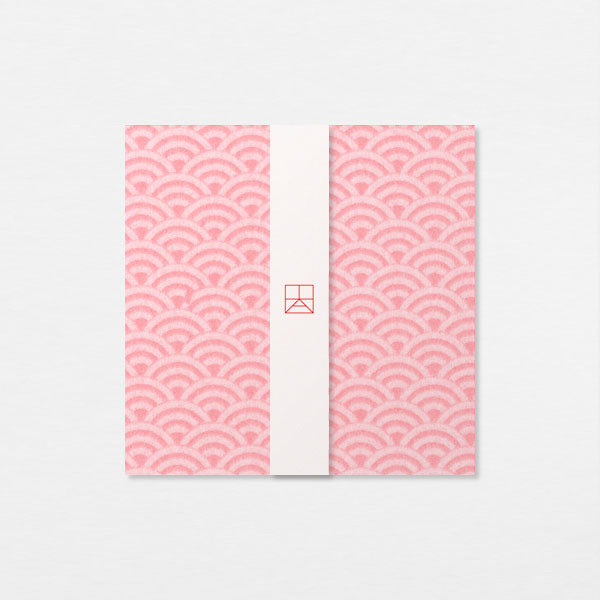 Papiers Assortis 15cm - Seigaiha Ogawa rose
