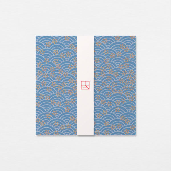 Papiers Assortis 15cm - Seigaiha umebachi or bleu