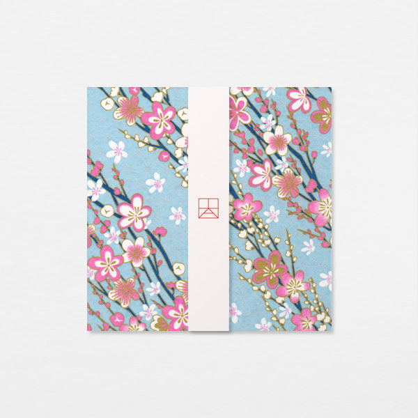 Papiers Assortis 15cm - Ume no eda bleu