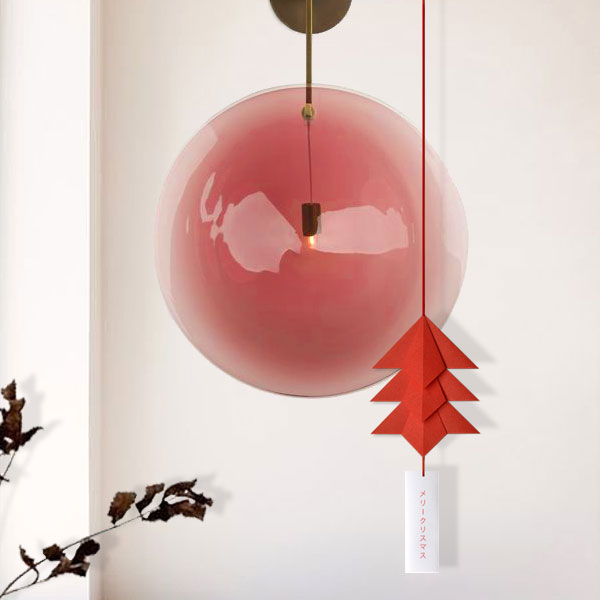 Suspension Sapin Haïku - Rouge