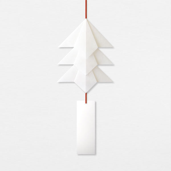 Suspension Sapin Tansatsu - Washi - Blanc